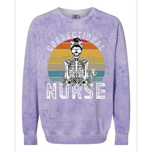 Correctional Nurse Corrections Nurse Correctional Nursing Colorblast Crewneck Sweatshirt