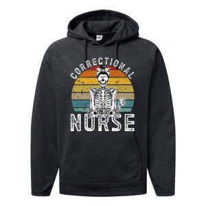 Correctional Nurse Corrections Nurse Correctional Nursing Performance Fleece Hoodie