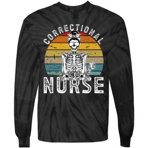 Correctional Nurse Corrections Nurse Correctional Nursing Tie-Dye Long Sleeve Shirt