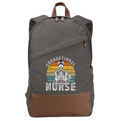 Correctional Nurse Corrections Nurse Correctional Nursing Cotton Canvas Backpack