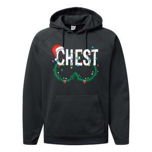 Chest Nuts Christmas Funny Matching Couple Chestnuts Performance Fleece Hoodie