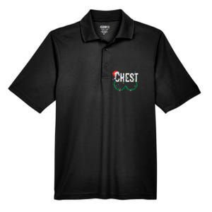 Chest Nuts Christmas Funny Matching Couple Chestnuts Men's Origin Performance Pique Polo