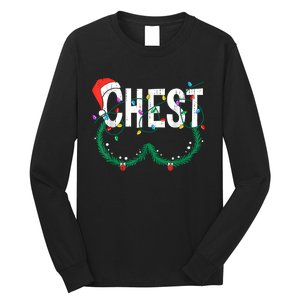 Chest Nuts Christmas Funny Matching Couple Chestnuts Long Sleeve Shirt