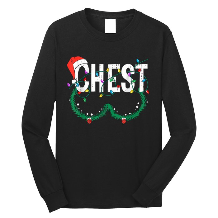 Chest Nuts Christmas Funny Matching Couple Chestnuts Long Sleeve Shirt