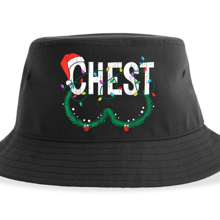 Chest Nuts Christmas Funny Matching Couple Chestnuts Sustainable Bucket Hat