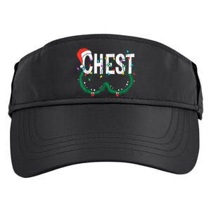 Chest Nuts Christmas Funny Matching Couple Chestnuts Adult Drive Performance Visor