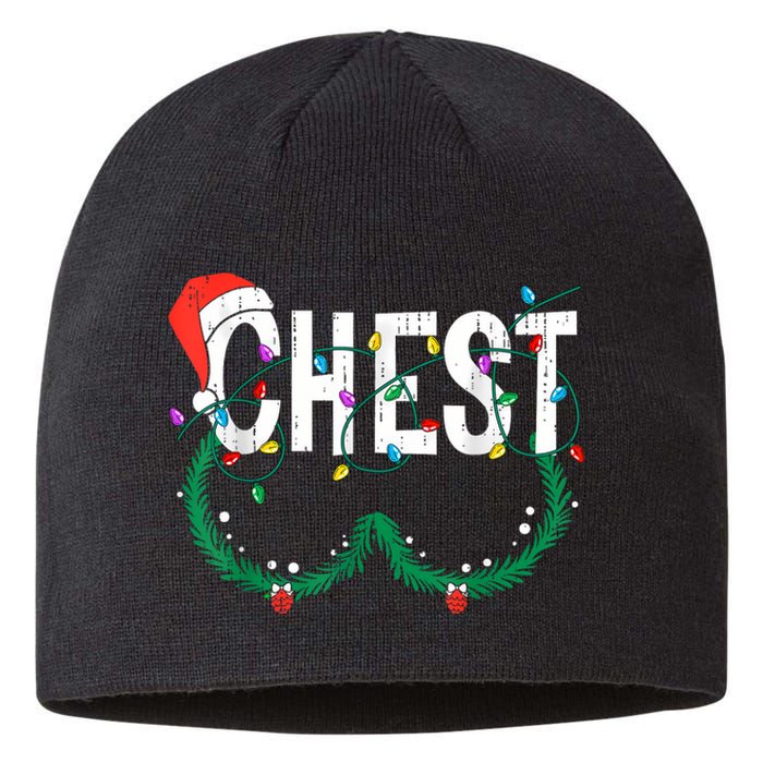 Chest Nuts Christmas Funny Matching Couple Chestnuts Sustainable Beanie