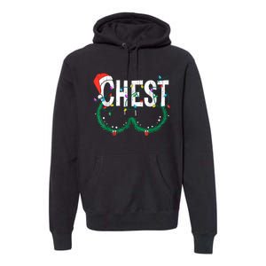 Chest Nuts Christmas Funny Matching Couple Chestnuts Premium Hoodie