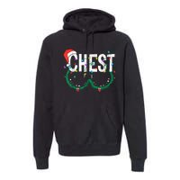 Chest Nuts Christmas Funny Matching Couple Chestnuts Premium Hoodie