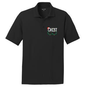 Chest Nuts Christmas Funny Matching Couple Chestnuts PosiCharge RacerMesh Polo