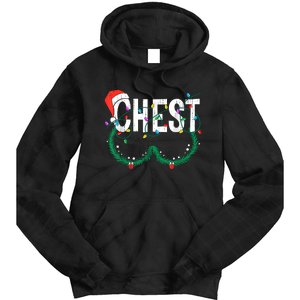 Chest Nuts Christmas Funny Matching Couple Chestnuts Tie Dye Hoodie