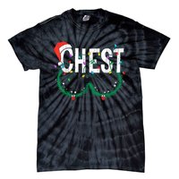 Chest Nuts Christmas Funny Matching Couple Chestnuts Tie-Dye T-Shirt