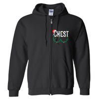 Chest Nuts Christmas Funny Matching Couple Chestnuts Full Zip Hoodie