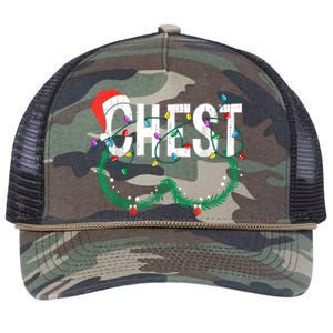 Chest Nuts Christmas Funny Matching Couple Chestnuts Retro Rope Trucker Hat Cap