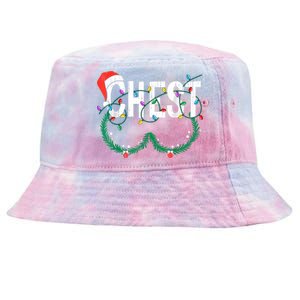 Chest Nuts Christmas Funny Matching Couple Chestnuts Tie-Dyed Bucket Hat