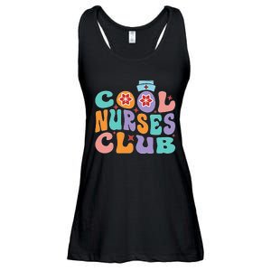 Cool Nurse Club Healthcare Worker Nurse Life Back Print Ladies Essential Flowy Tank