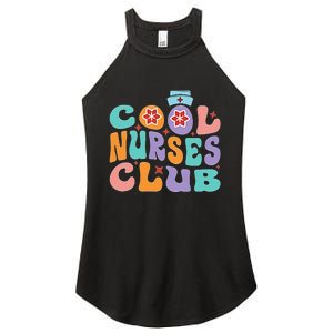 Cool Nurse Club Healthcare Worker Nurse Life Back Print Women's Perfect Tri Rocker Tank