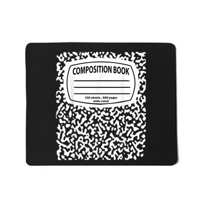 Composition Notebook Costume Matching Group Halloween Mousepad