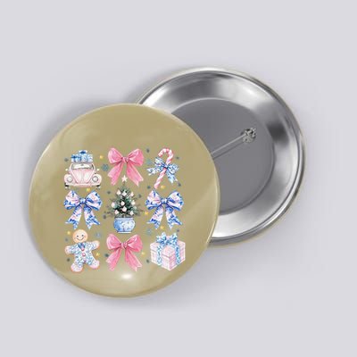 Coquette Nutcracker Christmas Preppy Pin.K Bow Xmas Holiday Button