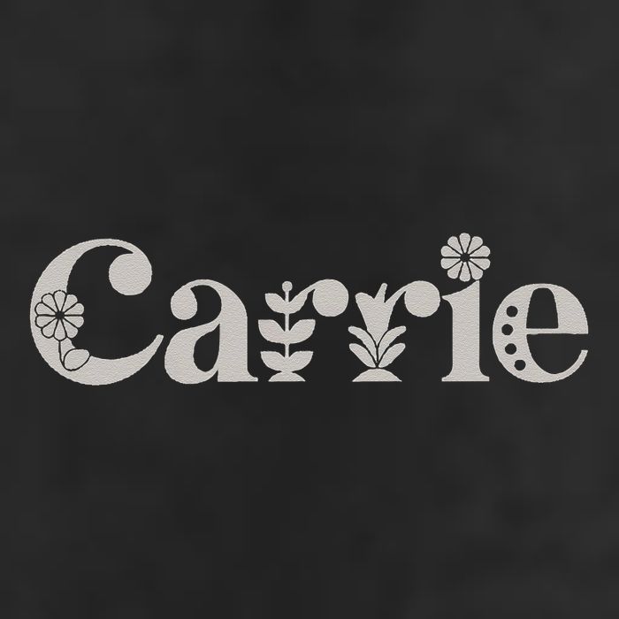 Carrie Name Custom Flower Personalized Botanical Women Mom Cool Comfort Performance Bucket Hat