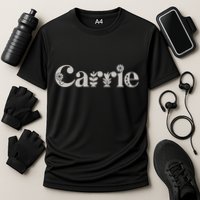 Carrie Name Custom Flower Personalized Botanical Women Mom Cooling Performance Crew T-Shirt