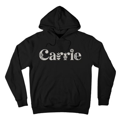 Carrie Name Custom Flower Personalized Botanical Women Mom Hoodie