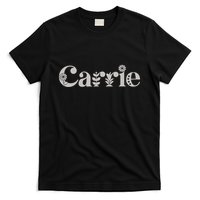 Carrie Name Custom Flower Personalized Botanical Women Mom T-Shirt