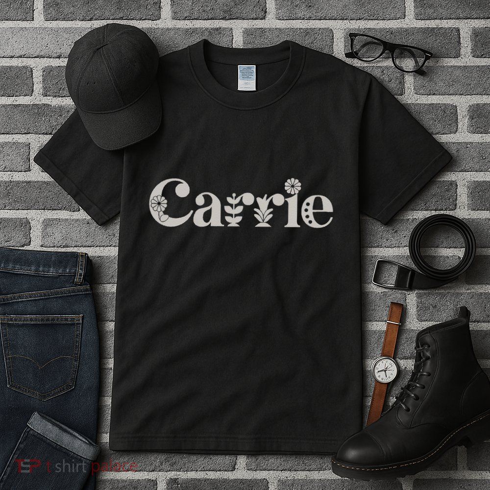 Carrie Name Custom Flower Personalized Botanical Women Mom Tall T-Shirt
