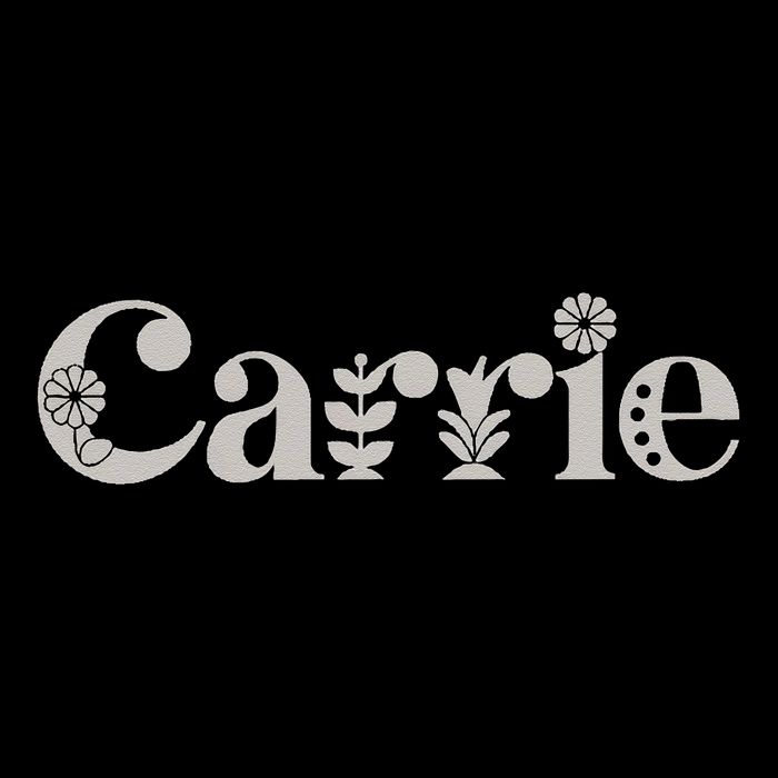 Carrie Name Custom Flower Personalized Botanical Women Mom 16 in Basic Backpack