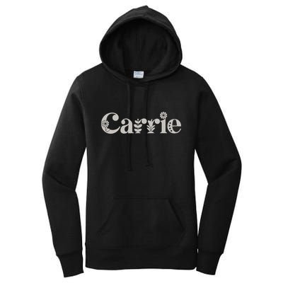Carrie Name Custom Flower Personalized Botanical Women Mom Women's Pullover Hoodie