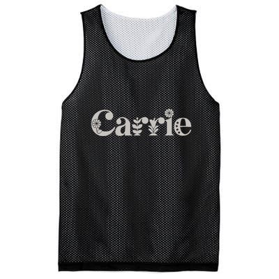 Carrie Name Custom Flower Personalized Botanical Women Mom Mesh Reversible Basketball Jersey Tank