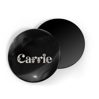 Carrie Name Custom Flower Personalized Botanical Women Mom Magnet