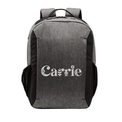 Carrie Name Custom Flower Personalized Botanical Women Mom Vector Backpack
