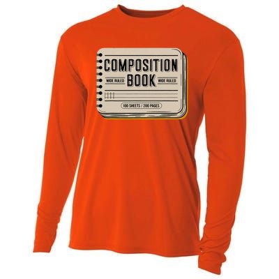 Composition Notebook Costume Cooling Performance Long Sleeve Crew