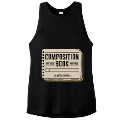 Composition Notebook Costume Ladies PosiCharge Tri-Blend Wicking Tank