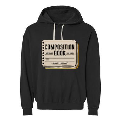 Composition Notebook Costume Garment-Dyed Fleece Hoodie