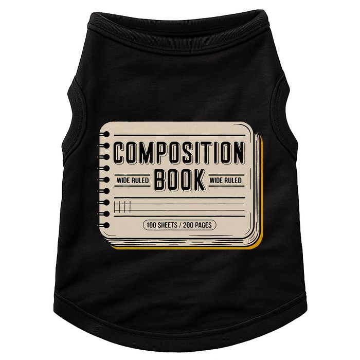 Composition Notebook Costume Doggie Tank