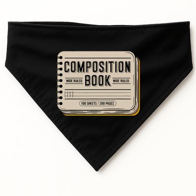 Composition Notebook Costume USA-Made Doggie Bandana