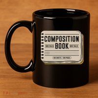 Composition Notebook Costume 11oz C Handle Ceramic Mug