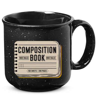 Composition Notebook Costume 15oz Campfire Ceramic Mug