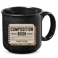 Composition Notebook Costume 15oz Campfire Ceramic Mug