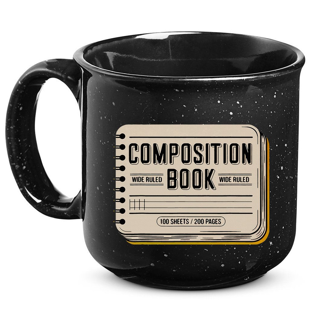 Composition Notebook Costume 15oz Campfire Ceramic Mug