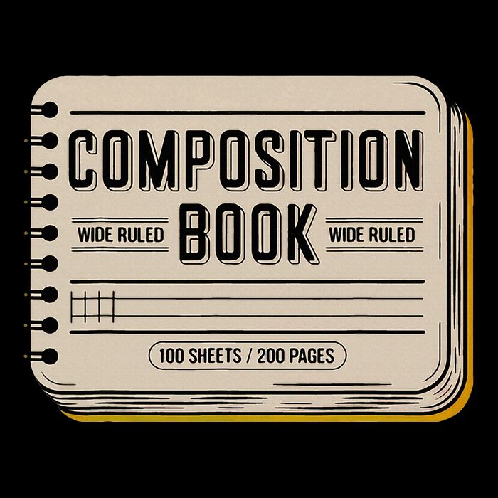 Composition Notebook Costume Drawstring Bag