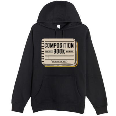 Composition Notebook Costume Premium Pullover Hoodie