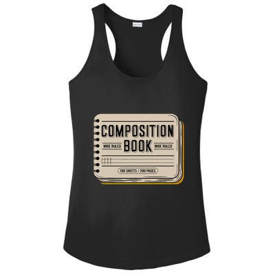 Composition Notebook Costume Ladies PosiCharge Competitor Racerback Tank