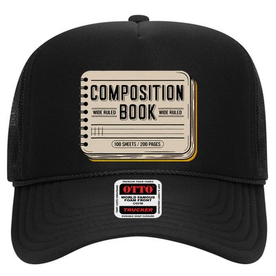 Composition Notebook Costume Trucker Hat