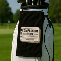 Composition Notebook Costume Golf Towel