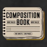 Composition Notebook Costume Golf Towel