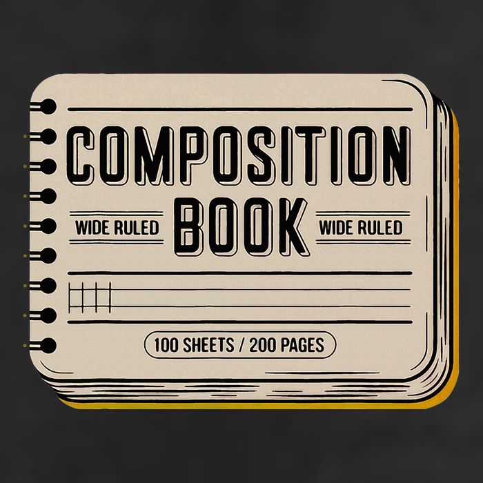 Composition Notebook Costume Golf Towel