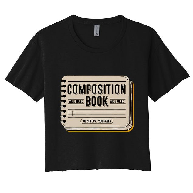 Composition Notebook Costume Crop Top